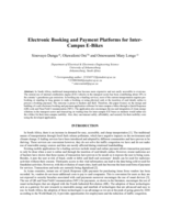 Electronic booking and payment platforms for inter- campus e-bikes