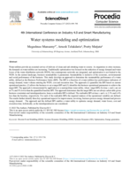Water systems modeling and optimization