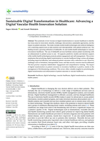 Sustainable digital transformation in healthcare: Advancing a digital vascular health innovation solution