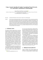 Using a genetic algorithm to update convolutional neural networks for abnormality classification in mammography