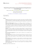 Hospital energy demand forecasting for prioritisation during periods of constrained supply