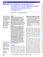 Use of global rating scales and checklists in clinical simulation-based assessments: a protocol for a scoping review