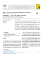 Physical restraint within the prehospital Emergency Medical Care Environment: A scoping review