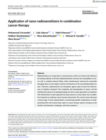 Application of nano-radiosensitizers in combination cancer therapy