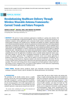 Revolutionizing healthcare delivery through wireless wearable antenna frameworks: Current trends and future prospects