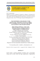 Transforming strategies in the digital era: The role of social media in customer value analysis and crisis management for tourism firms