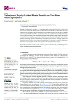 Valuation of equity-linked death benefits on two lives with dependence