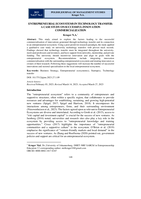 Entrepreneurial ecosystems in technology transfer: A case study on successful innovation commercialization