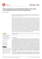 In vitro cytotoxicity and antioxidant studies of Dovyallis caffra-Mediated Cassiterite (SnO2) Nanoparticles