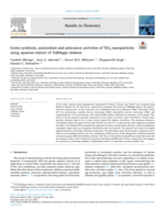Green synthesis, antioxidant and anticancer activities of TiO2 nanoparticles using aqueous extract of Tulbhagia violacea