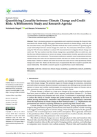 Quantifying causality between climate change and credit risk: A bibliometric study and research agenda