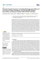 Towards circular economy: Unveiling heterogeneous effects of government policy stringency, environmentally related innovation, and human capital within OECD countries