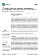 A K-means classification and entropy pooling portfolio strategy for small and large capitalization cryptocurrencies