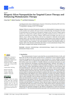 Biogenic silver nanoparticles for targeted cancer therapy and enhancing photodynamic therapy