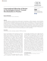 Conversational silencing of racism in psychological science: Toward decolonization in practice