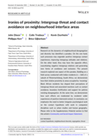 Ironies of proximity: Intergroup threat and contact avoidance on neighbourhood interface areas