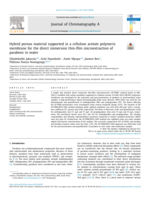 Hybrid porous material supported in a cellulose acetate polymeric membrane for the direct immersion thin-film microextraction of parabens in water