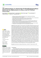 The optimal design of a hybrid solar PV/wind/hydrogen/lithium Battery for the replacement of a heavy fuel oil thermal power plant