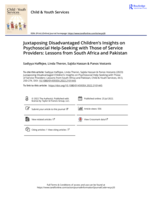 Juxtaposing disadvantaged children’s insights on psychosocial help-seeking with those of service providers: Lessons from South Africa and Pakistan