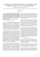 The application of Kalman filtering to IoT technology effort to increase accuracy of low cost sensor systems