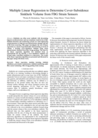 Multiple linear regression to determine cover-subsidence sinkhole volume from FBG strain sensors