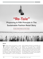 " Re-Tale " Proposing a fifth principle in the sustainable fashion retail story