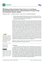 Modeling of burst impulse noise errors in an in-house M-QAM-based power line communications channel using the Fritchman-Markov model