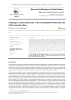 Challenges to achieve the Goal 5 of the Sustainable Development Goals (SDG) in South Africa
