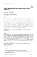 Science teacher beliefs in conflict-affected zones of Jammu and Kashmir