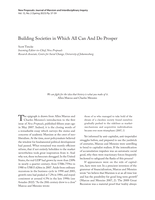 Building societies in which all can and do prosper