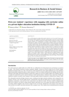 First-year students’ experience with engaging with curricular online at a private higher education institution during COVID-19
