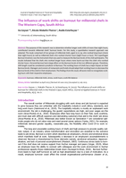The influence of work shifts on burnout for millennial chefs in The Western Cape, South Africa