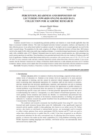 Perception, readiness and disposition of lecturers towards online-based data collection for academic research