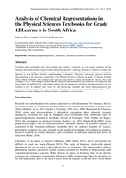 Analysis of chemical representations in the Physical Sciences textbooks for grade 12 learners in South Africa