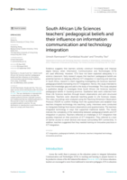 South African Life Sciences teachers’ pedagogical beliefs and their influence on information communication and technology integration