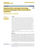 Applying 4IRs in education technology to science pedagogy: Effects and students' experience