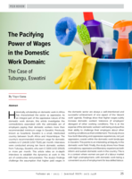 The pacifying power of wages in the domestic work domain: The Case of Tubungu, Eswatini