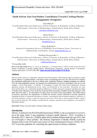 South African fast food outlets contribution towards curbing obesity: Managements' perspective