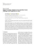 Digital technology adoption in the agriculture sector: Challenges and complexities in Africa