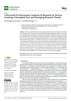 A keyword co-occurrence analysis of research on service learning: Conceptual foci and emerging research trends