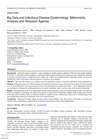 Big data and infectious disease epidemiology: Bibliometric analysis and research agenda