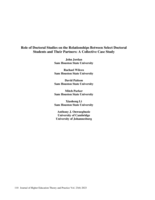Role of doctoral studies on the relationships between select doctoral students and their partners: A collective case study