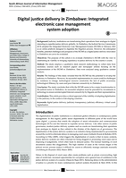 Digital justice delivery in Zimbabwe: Integrated electronic case management system adoption
