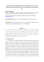 Unravelling the determinants of co-branding success: The role of constituent brands' signaling strength and co-brand fit