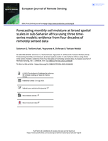 Forecasting monthly soil moisture at broad spatial scales in sub-Saharan Africa using three time-series models: Evidence from four decades of remotely sensed data