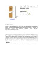 Trait- and state-components of mathematics anxiety versus perceived mathematics anxiety