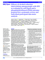 Efficacy of alcohol reduction interventions among people with HIV as evaluated by self-report and a phosphatidylethanol (PEth) outcome: Protocol for a systematic review and individual participant data meta- analysis