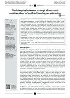 The interplay between strategic drivers and neoliberalism in South African higher education