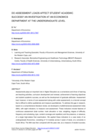 Do assessment loads affect student academic success? An investigation at an economics department at the undergraduate level