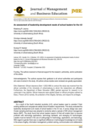 An assessment of leadership development needs of school leaders for the 4.0